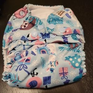 Lot of 5 Mama Koala Pocket Cloth Diapers and Inserts